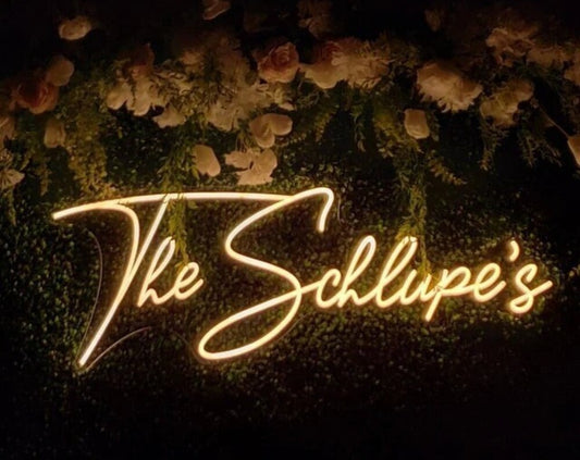 Custom Neon Sign | Wedding Neon Sign | Name Neon Sign