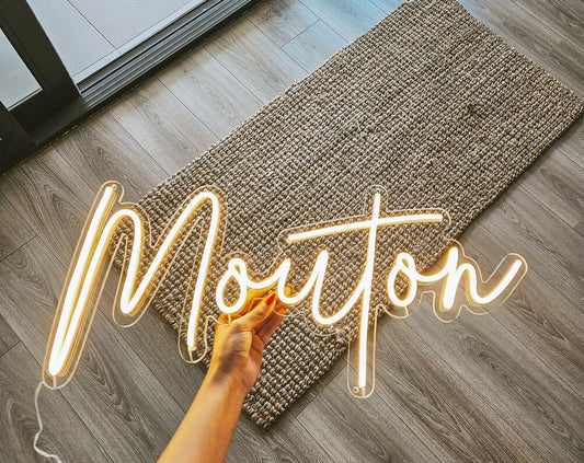 Custom Name Neon Sign, LED Light Neon Sign